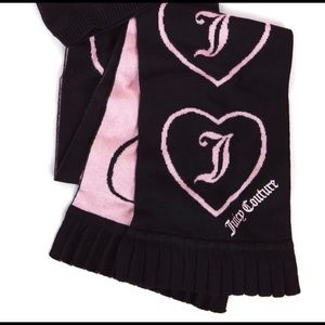 Pink/ black Juicy Couture scarf